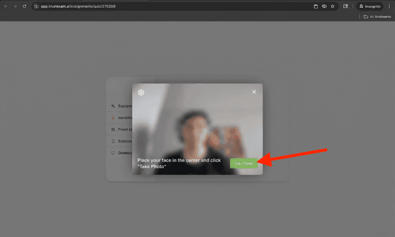 Starting test setup — screenshot 10