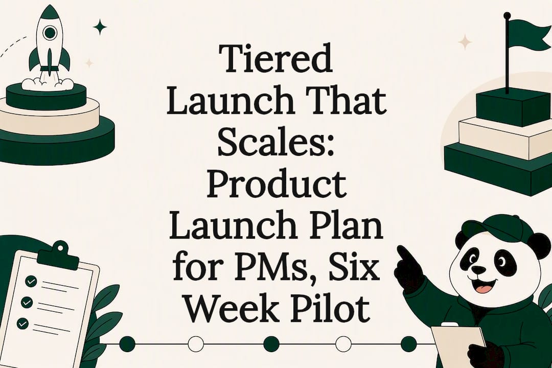 Tiered Launch That Scales: Product Launch Plan for PMs, Six Week Pilot