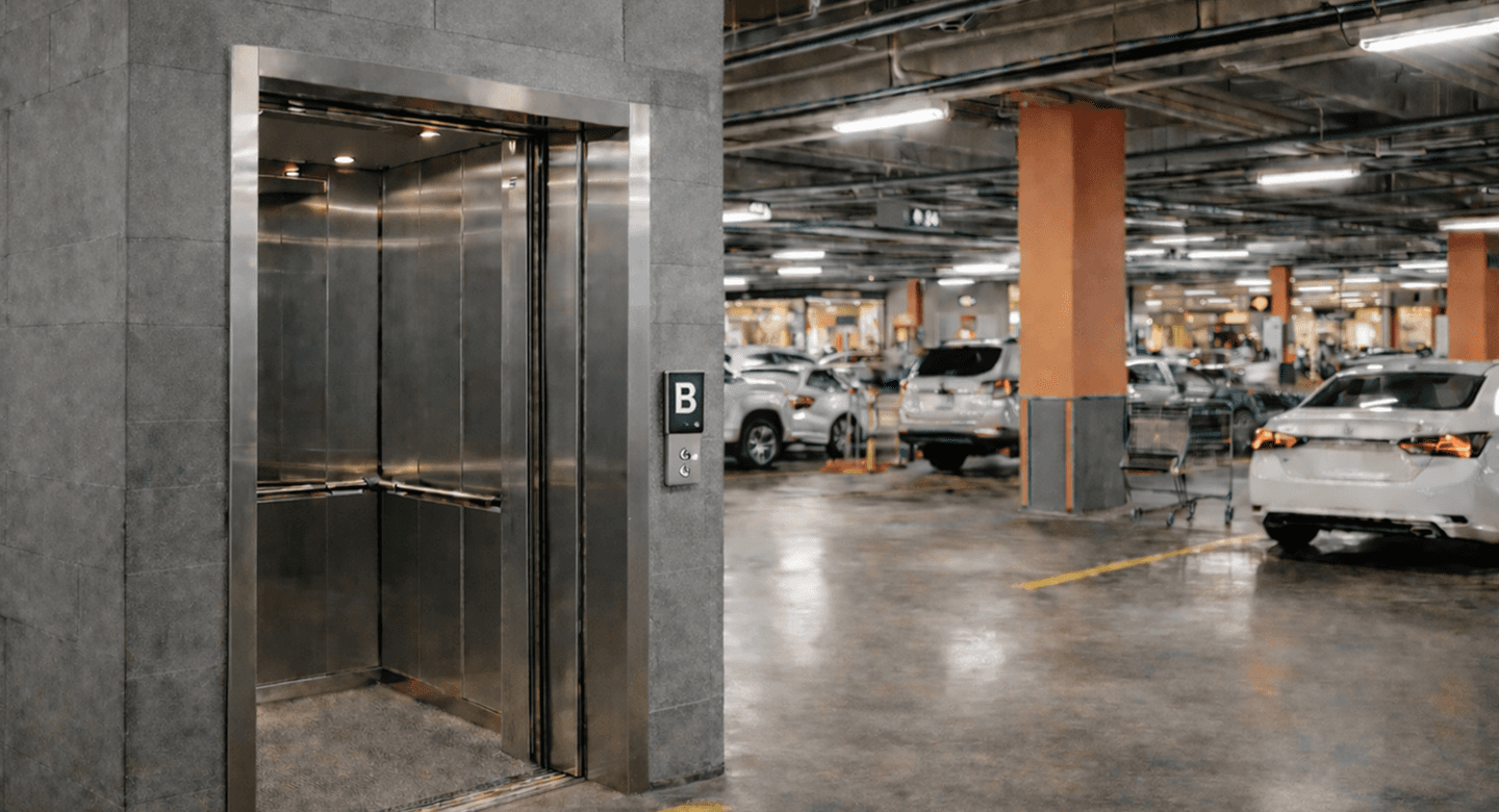A man with some model buildings