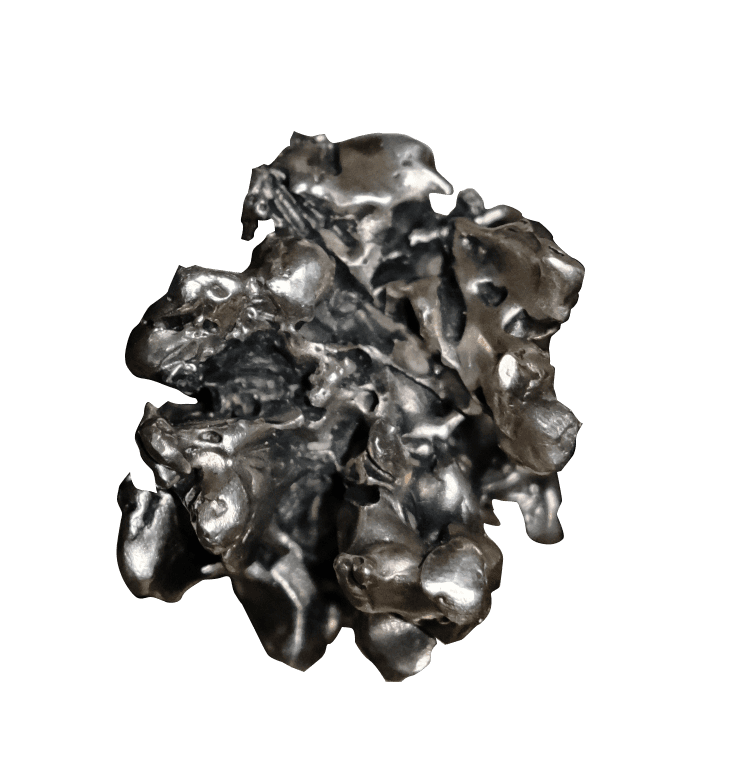 Sculpted silver ring with rough, uneven surface