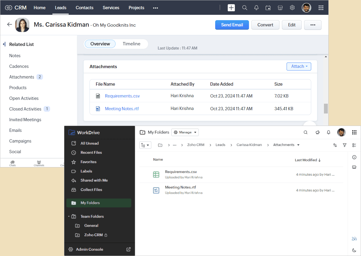 Zoho WorkDrive