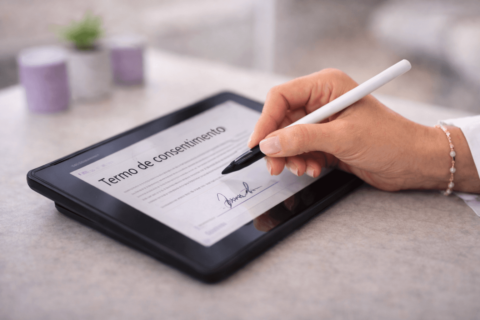 termo de consentimento na clínica sem papel