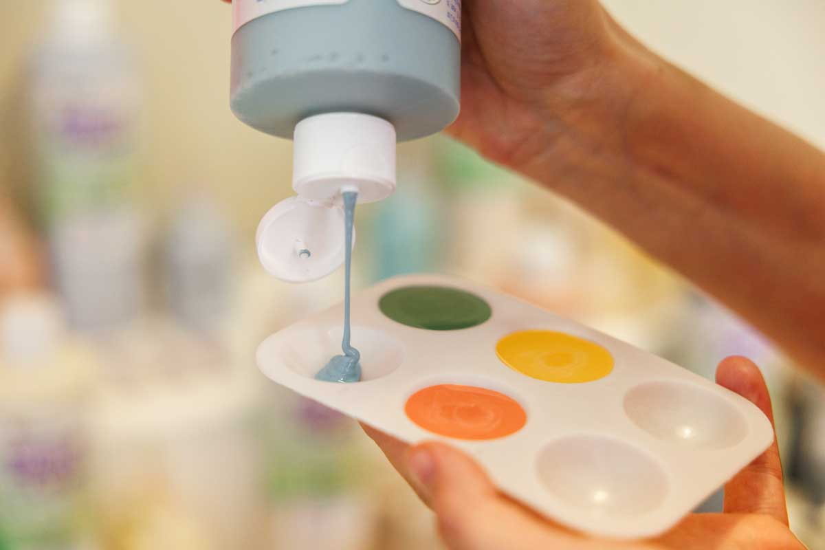 Maling som blir helt ned i malebeger