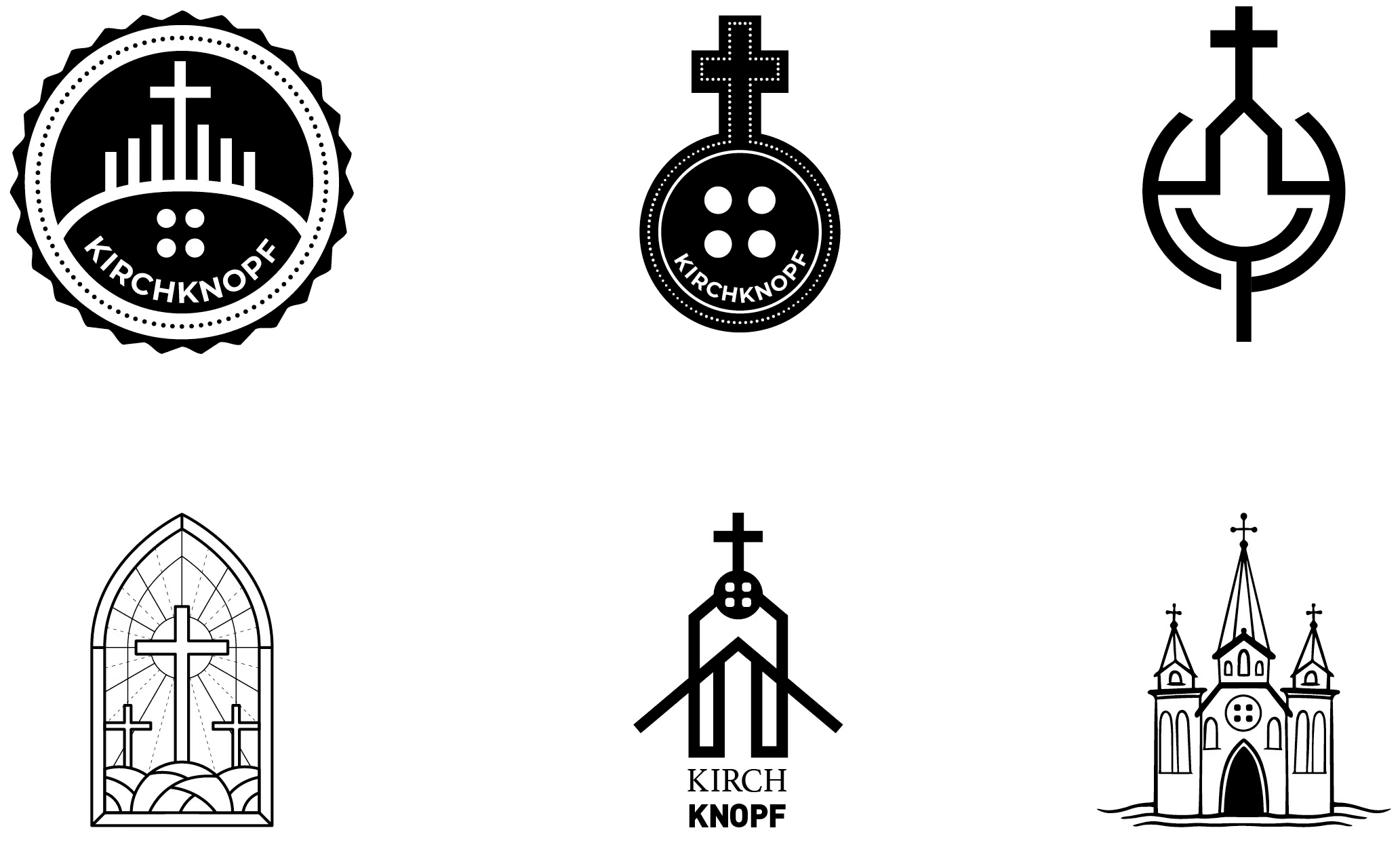 Kirchknopf Logo Varianten