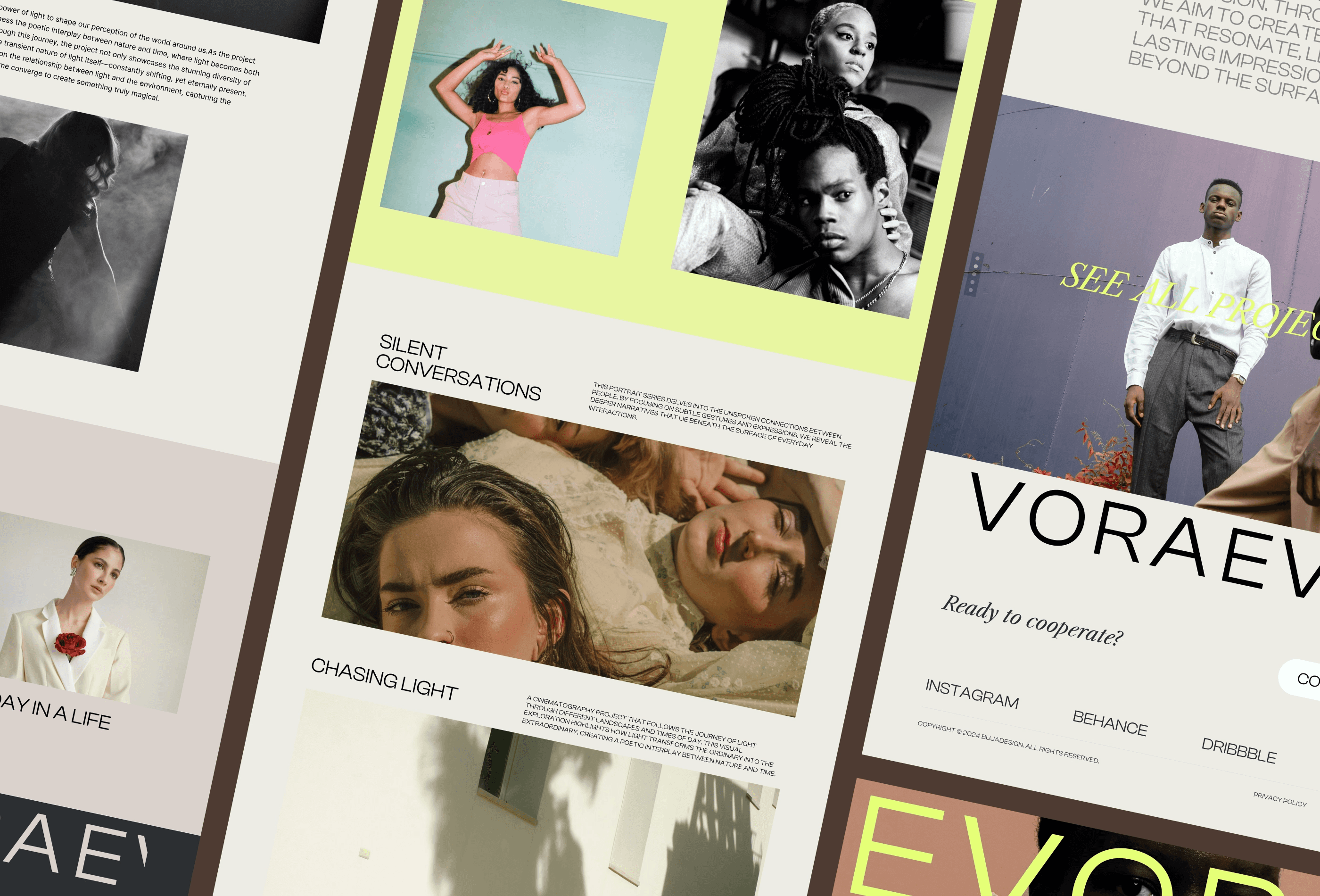 Artist Portfolio Framer Templates - Evora - Artist Portfolio Template