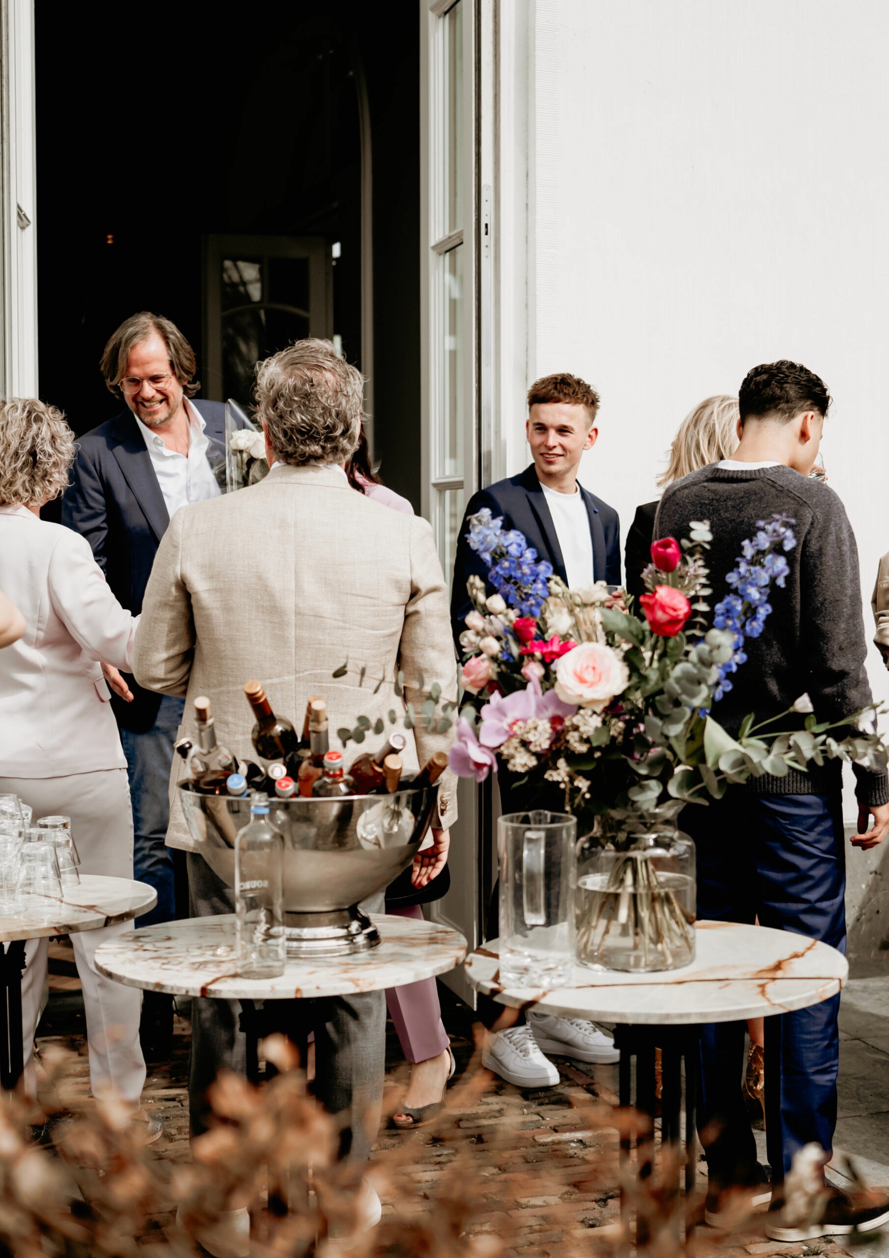 mountains with a road in between