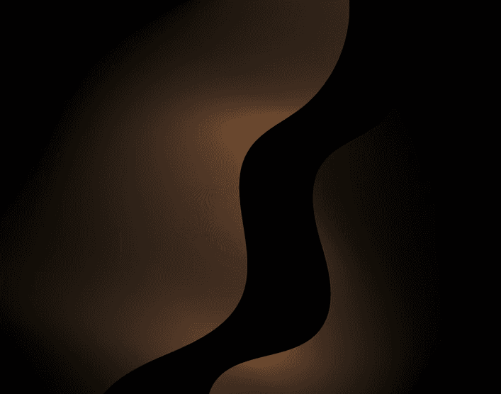 a black and brown background with a curved curve