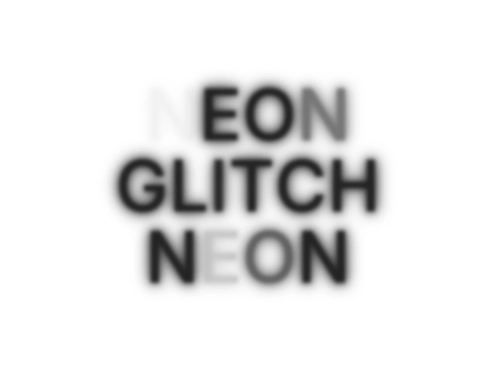 Neon Glitch Text - Framer Component
