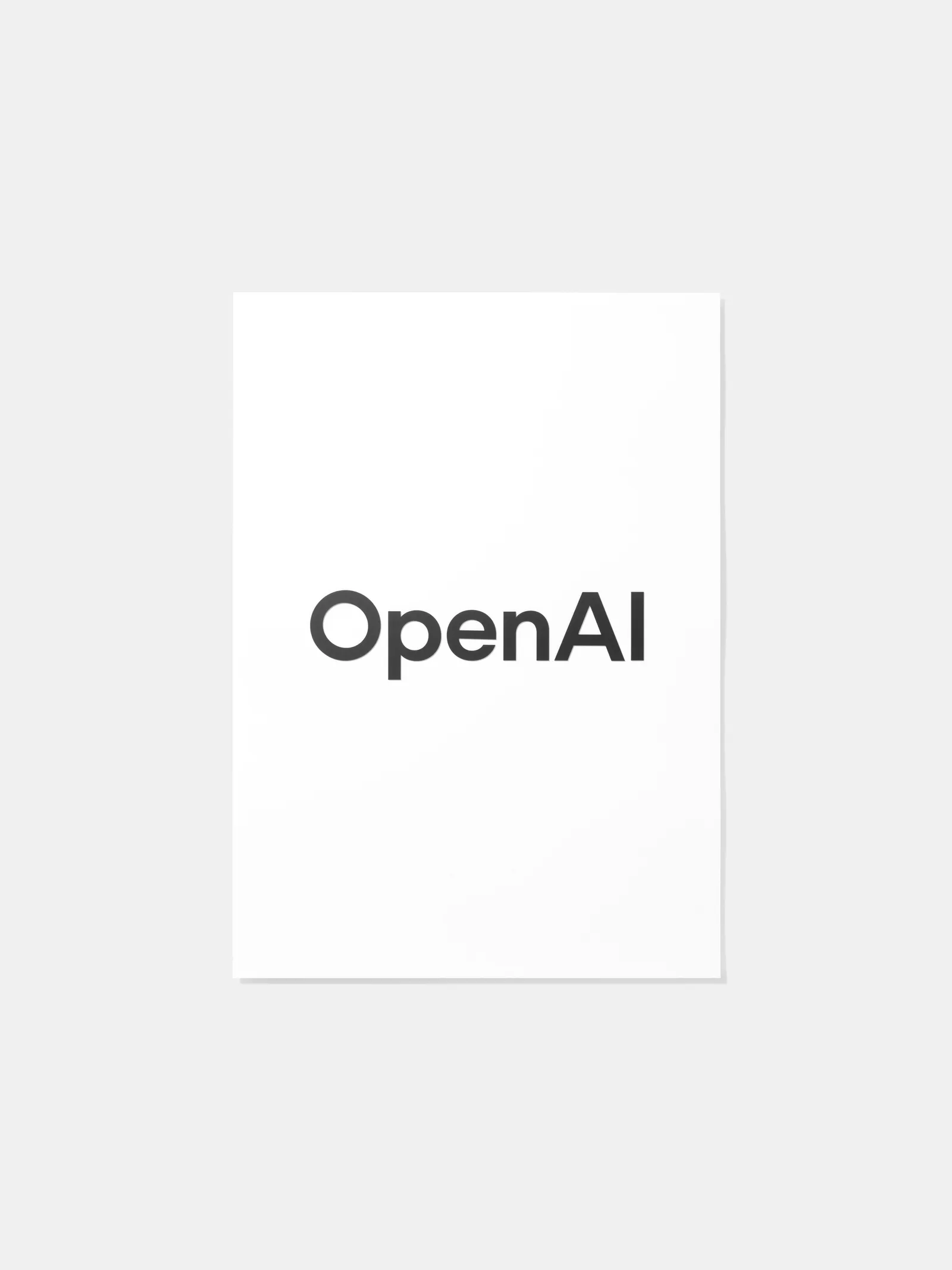 Логотип и словесный знак компании выполнен в шрифте OpenAI Sans