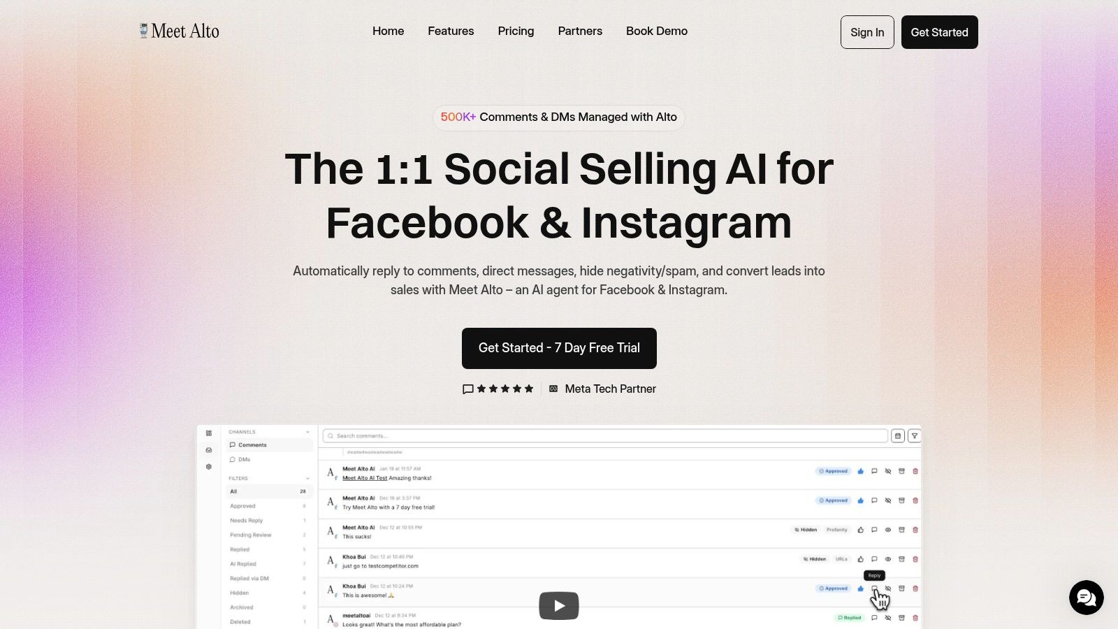 Meet Alto AI's unified inbox for social media automation