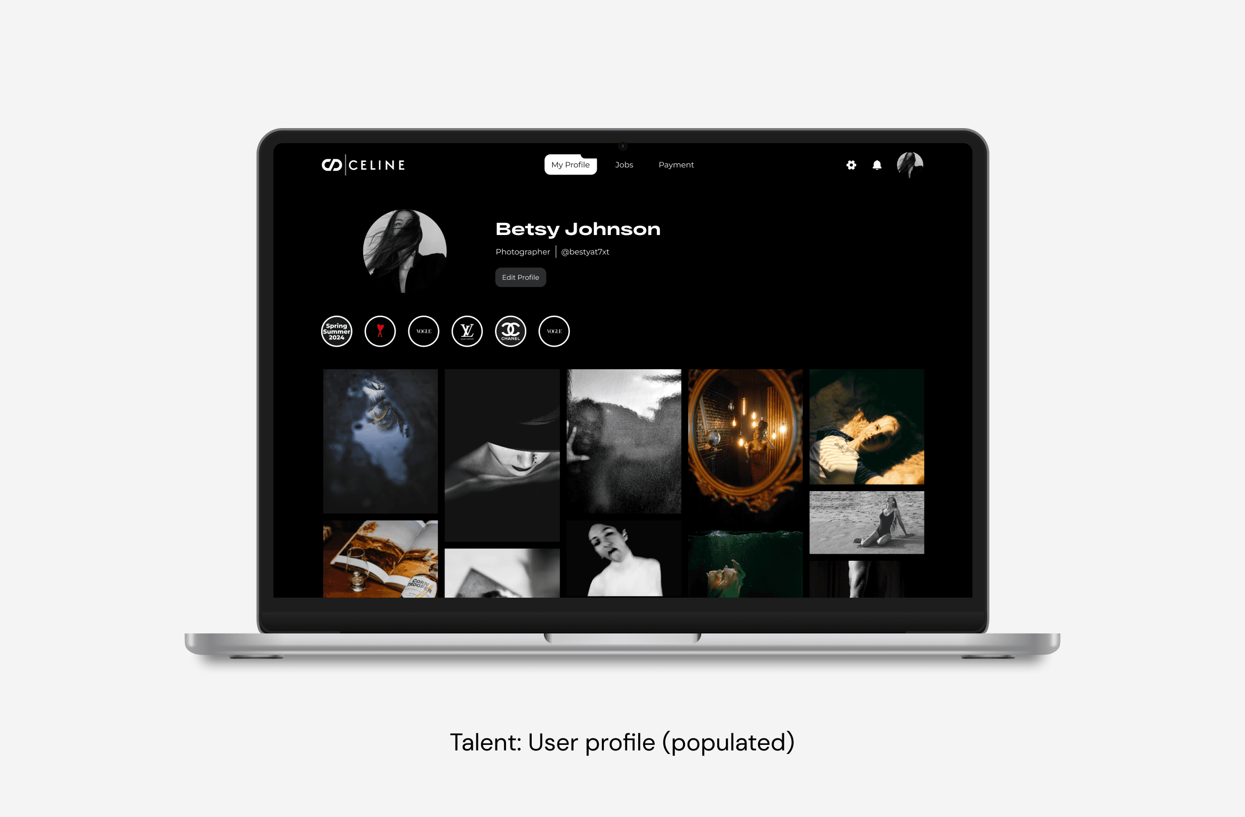 Talents - user profile