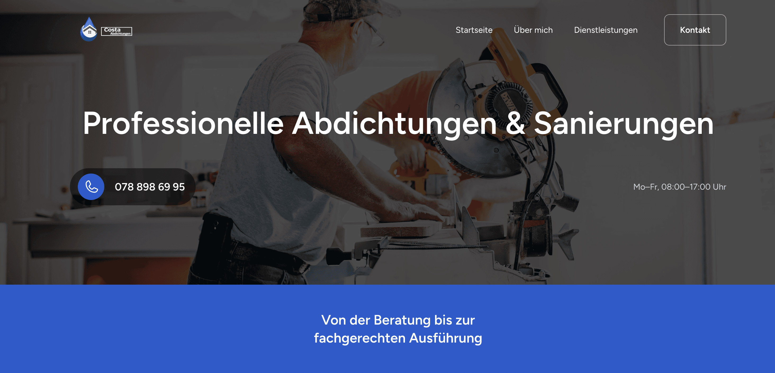 Webseite Costa Abdichtungen