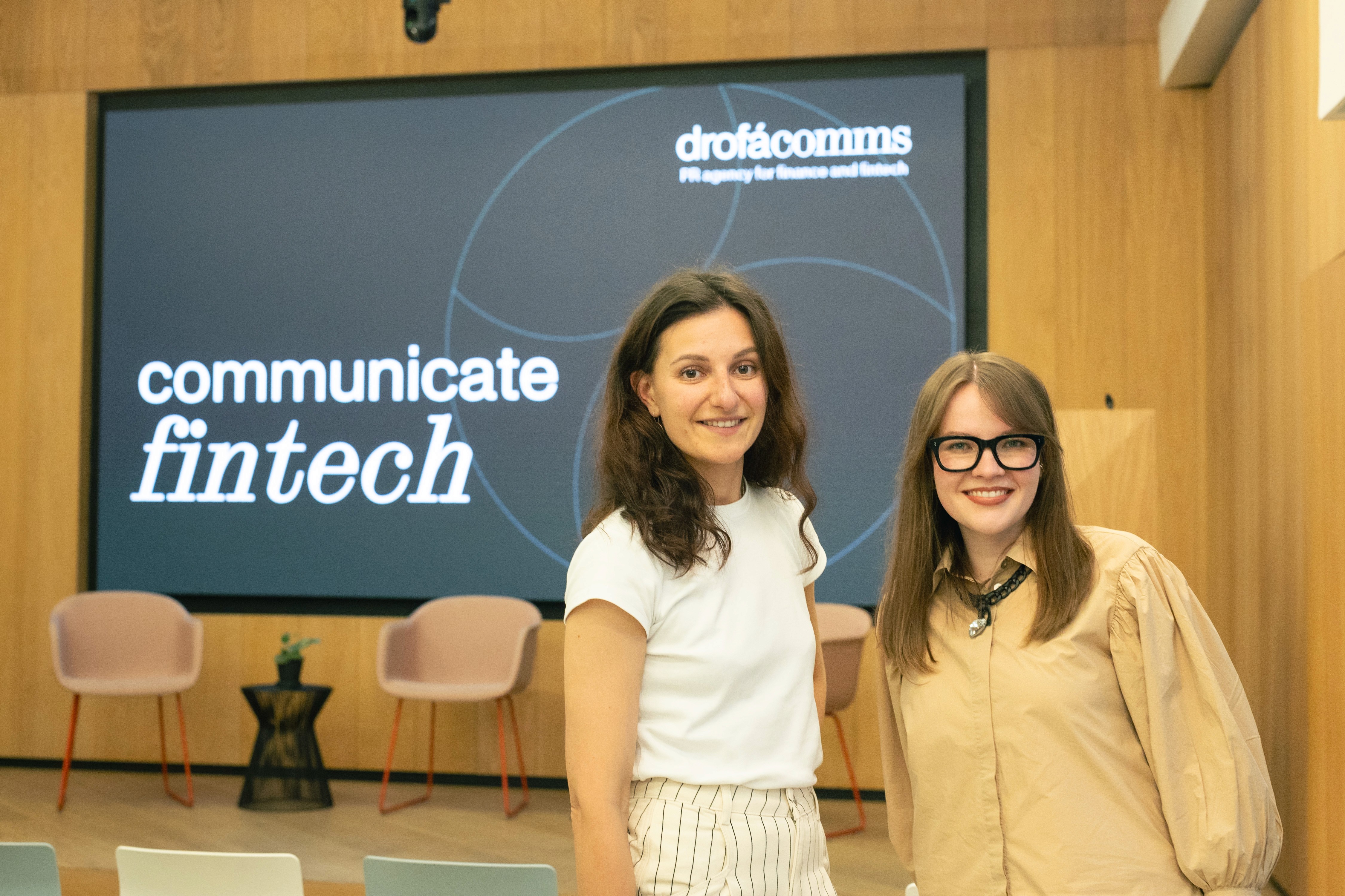 Communicate Fintech by Drofa Comms | Launch Event – Masha Balanovich and Julia Benimetskaia