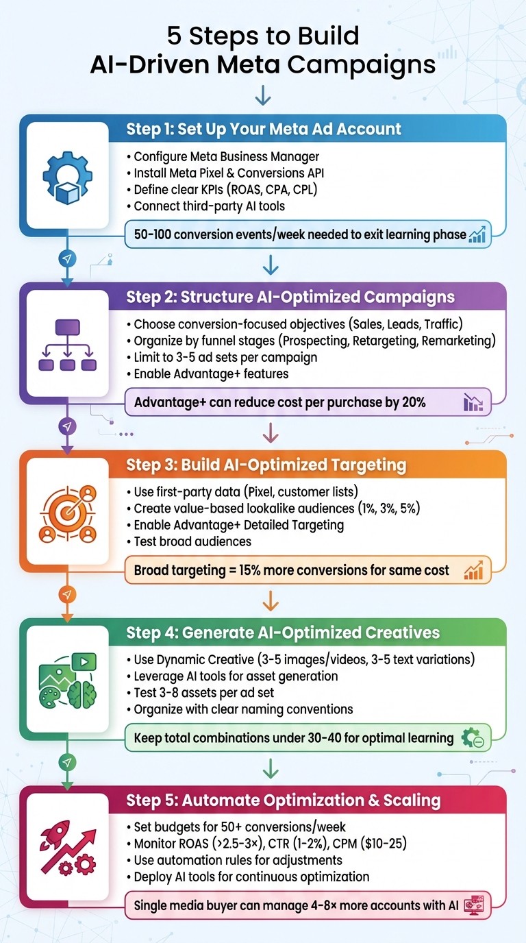 5 Steps to Build AI-Driven Meta Campaigns