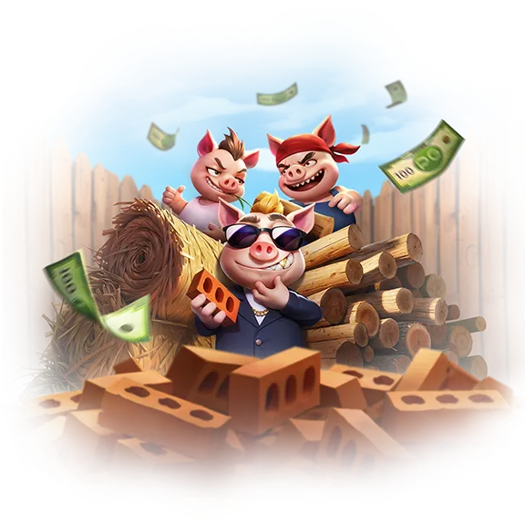 Three Crazy Piggies - visuel marketing PG Soft