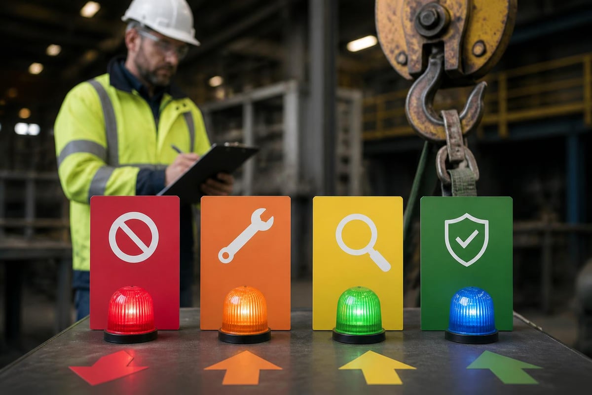 Lift equipment defect categories