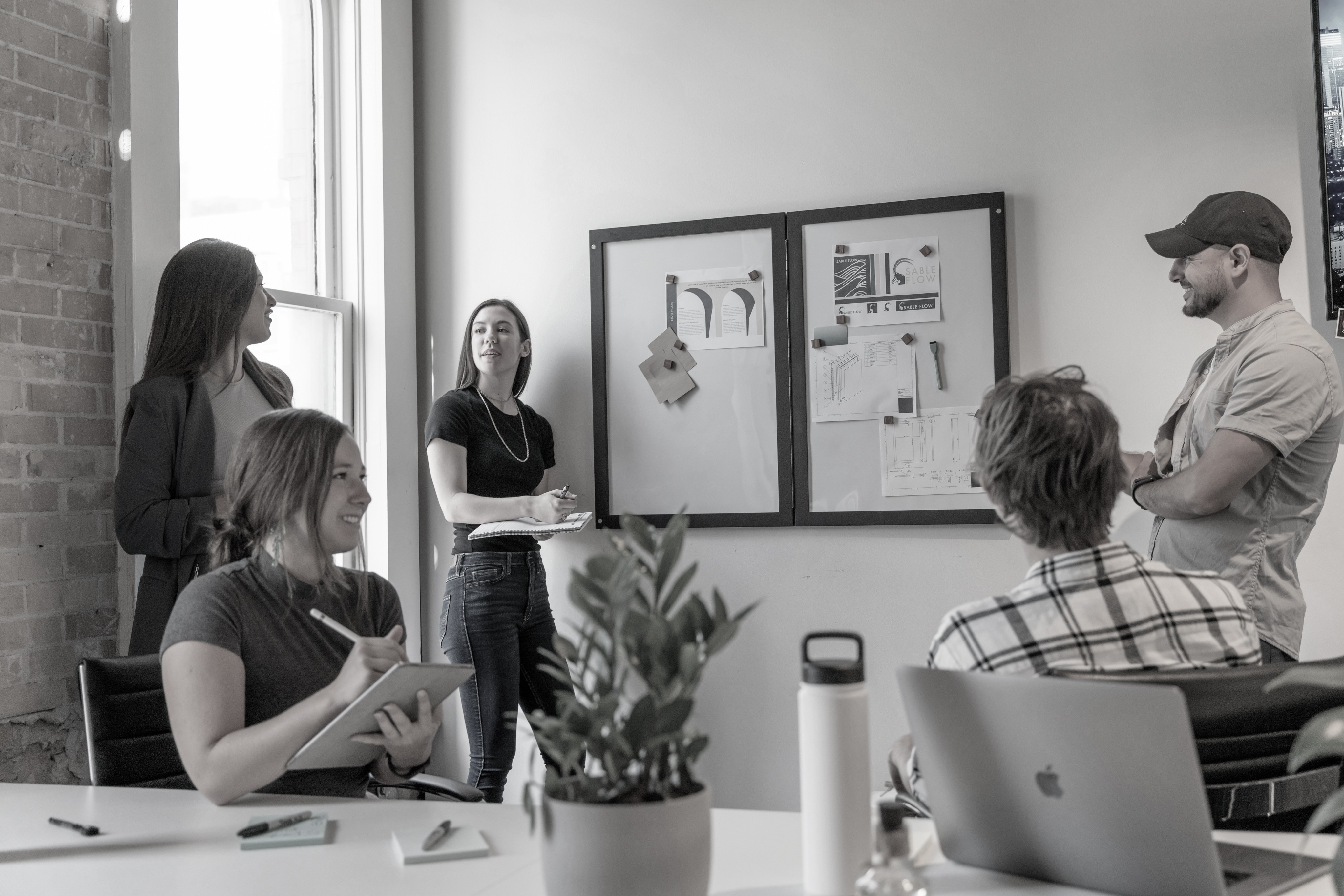 people working together in an office