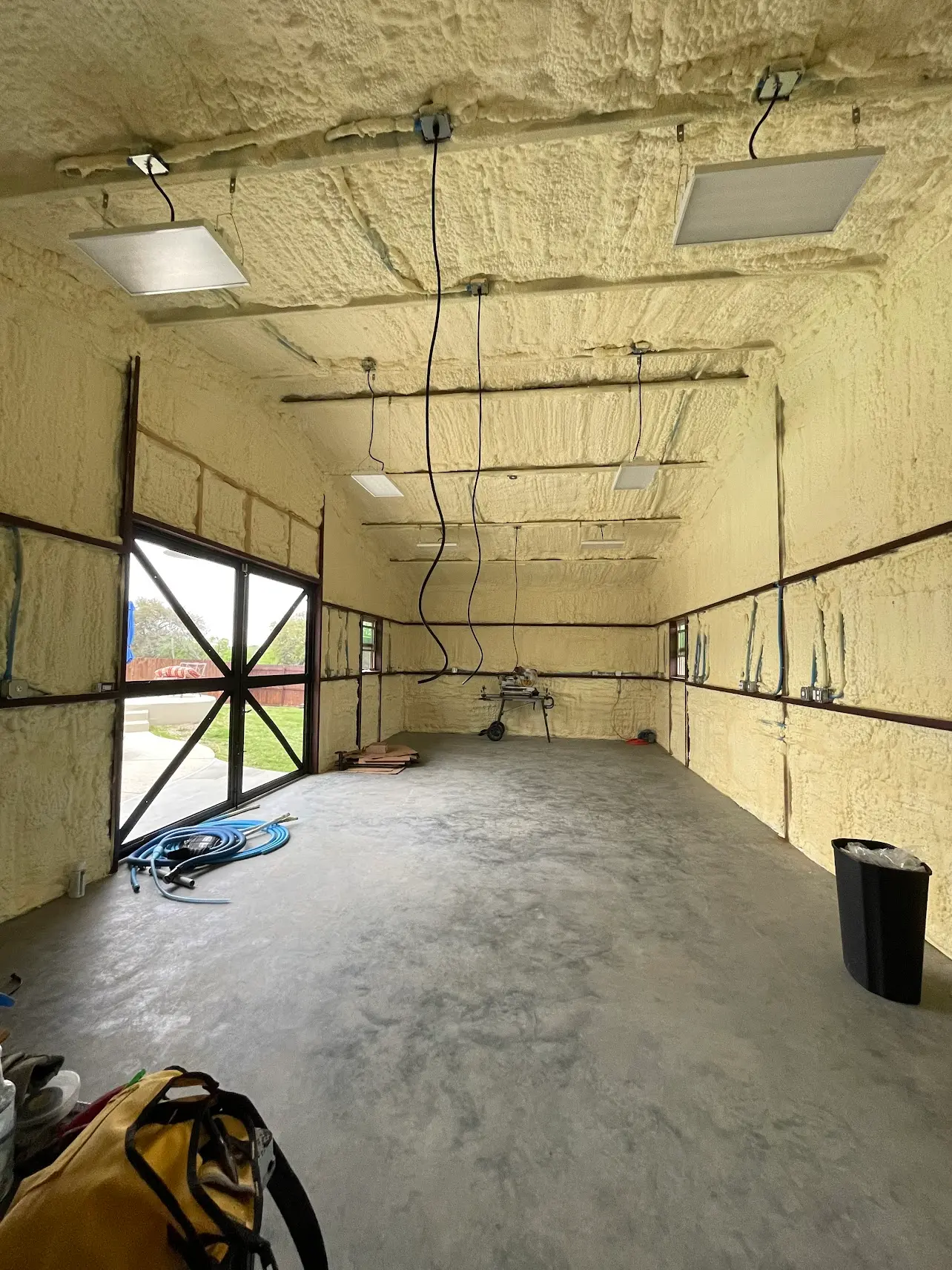 Custom Pool House Shop-Spray Foam Insulation Salado, TX Perks Metal Works