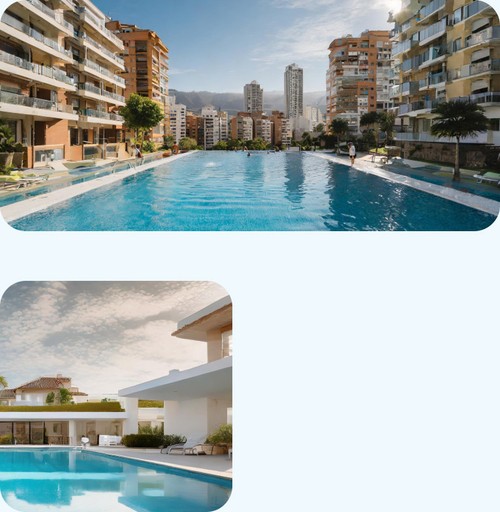 piscina privada en comunidad de madrid