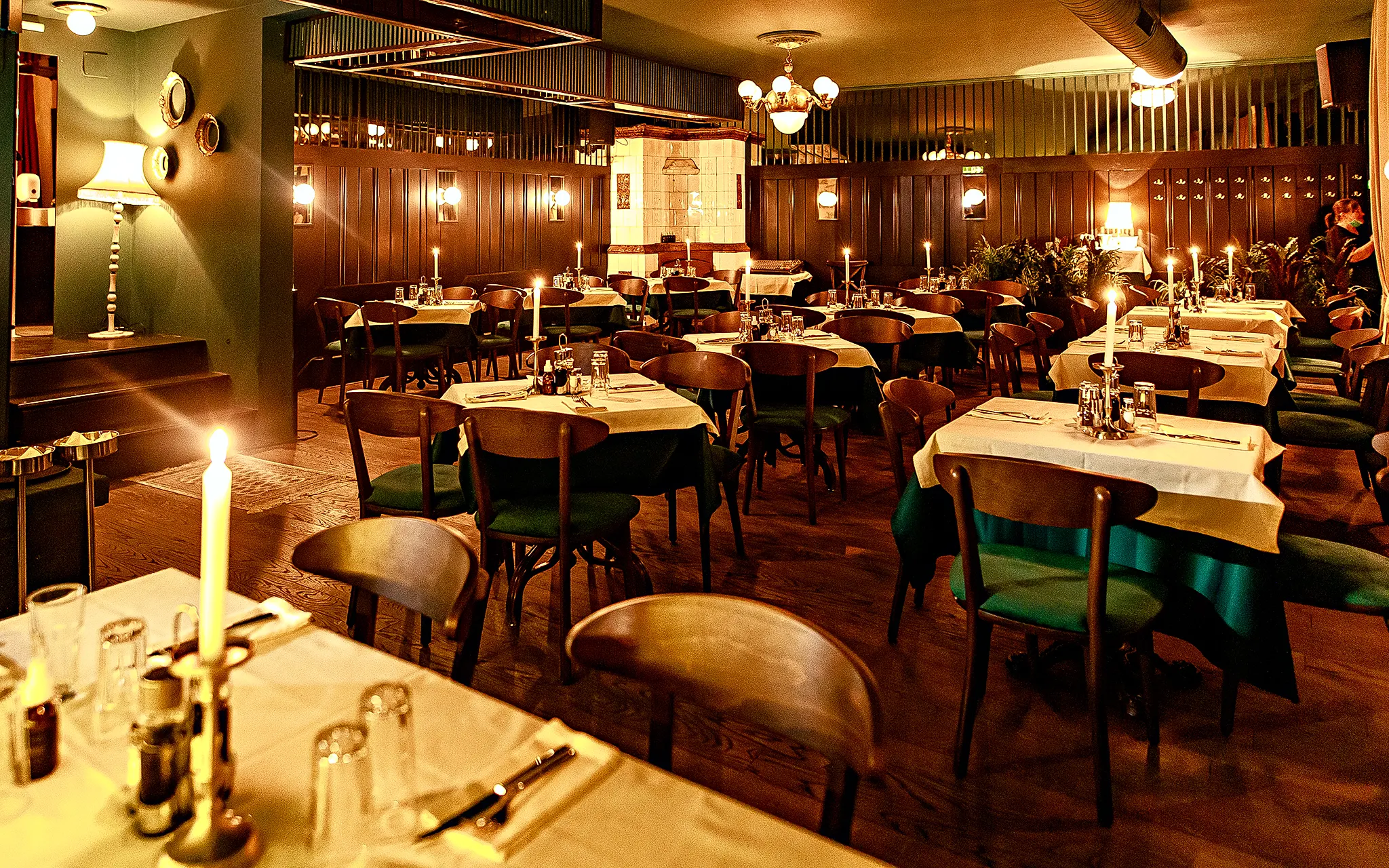 Zlatni Bokal Skadarlija, [Name] kafana traditional Serbian interior with live music, Belgrade Serbia