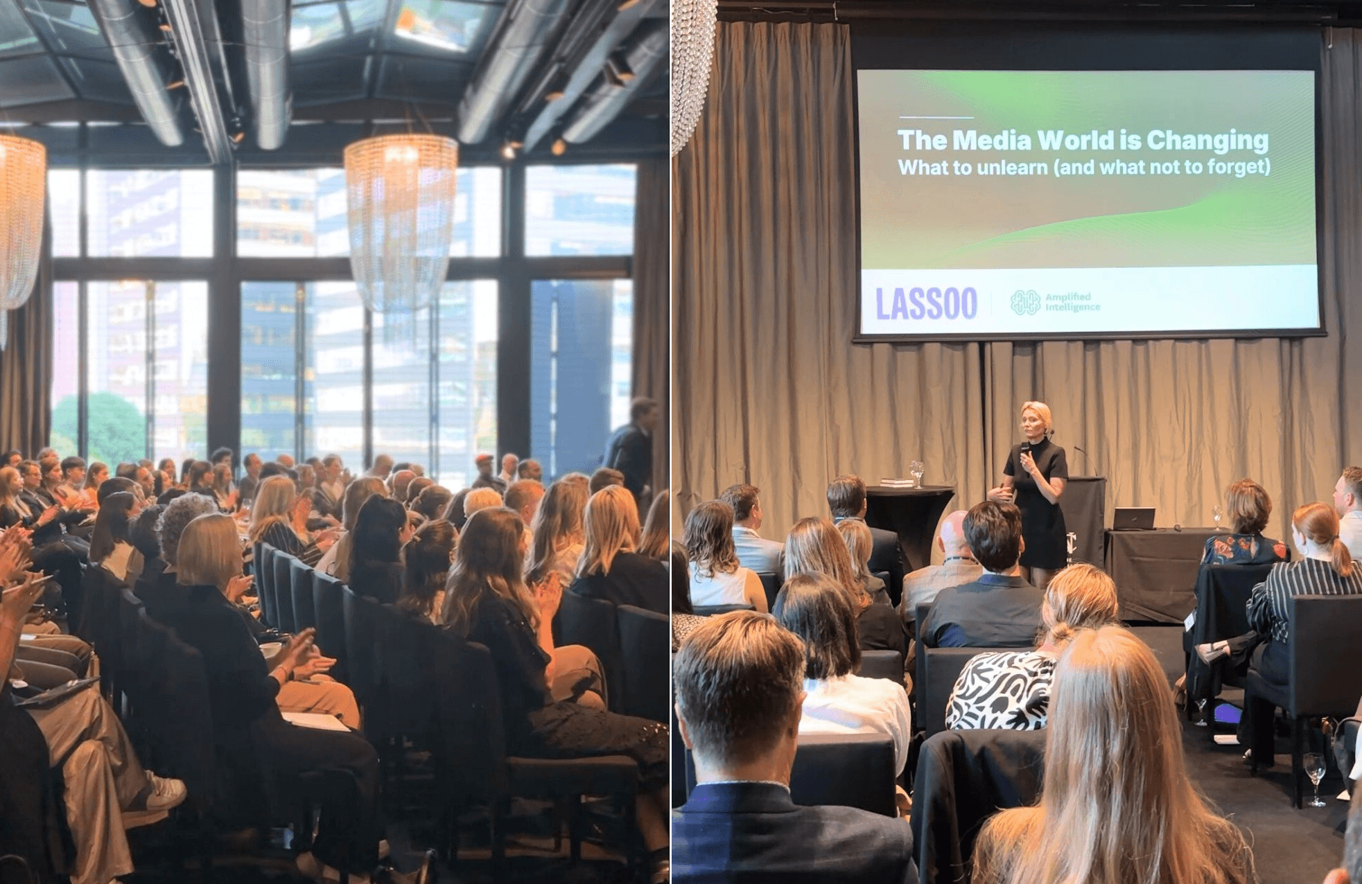 A photo of last year's Lassoo Market Update event, with guest speaker Dr Karen Nelson-Field