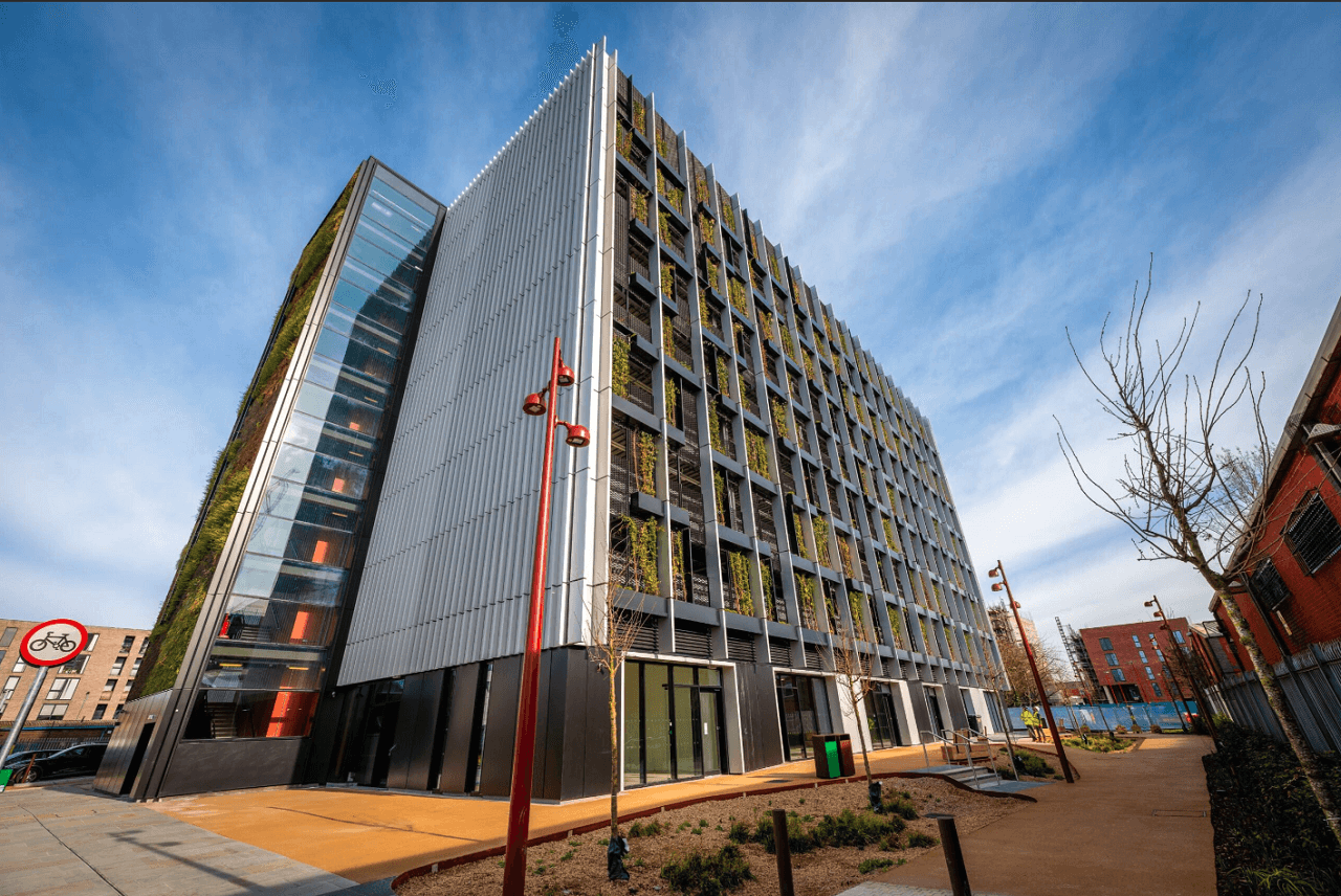 Colchester Secure Bike Park, alongside the Colchester Bike Kitchen