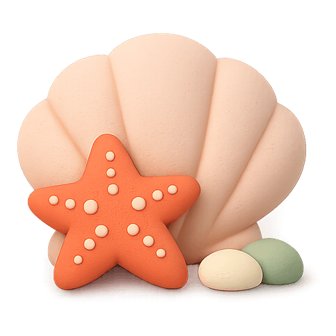 Seashell with Starfish