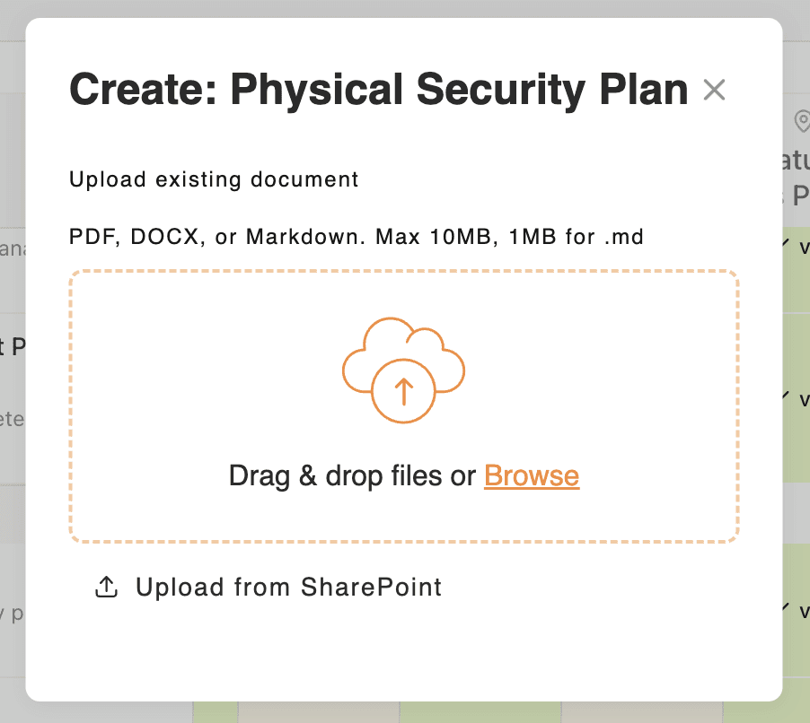 Upload from SharePoint