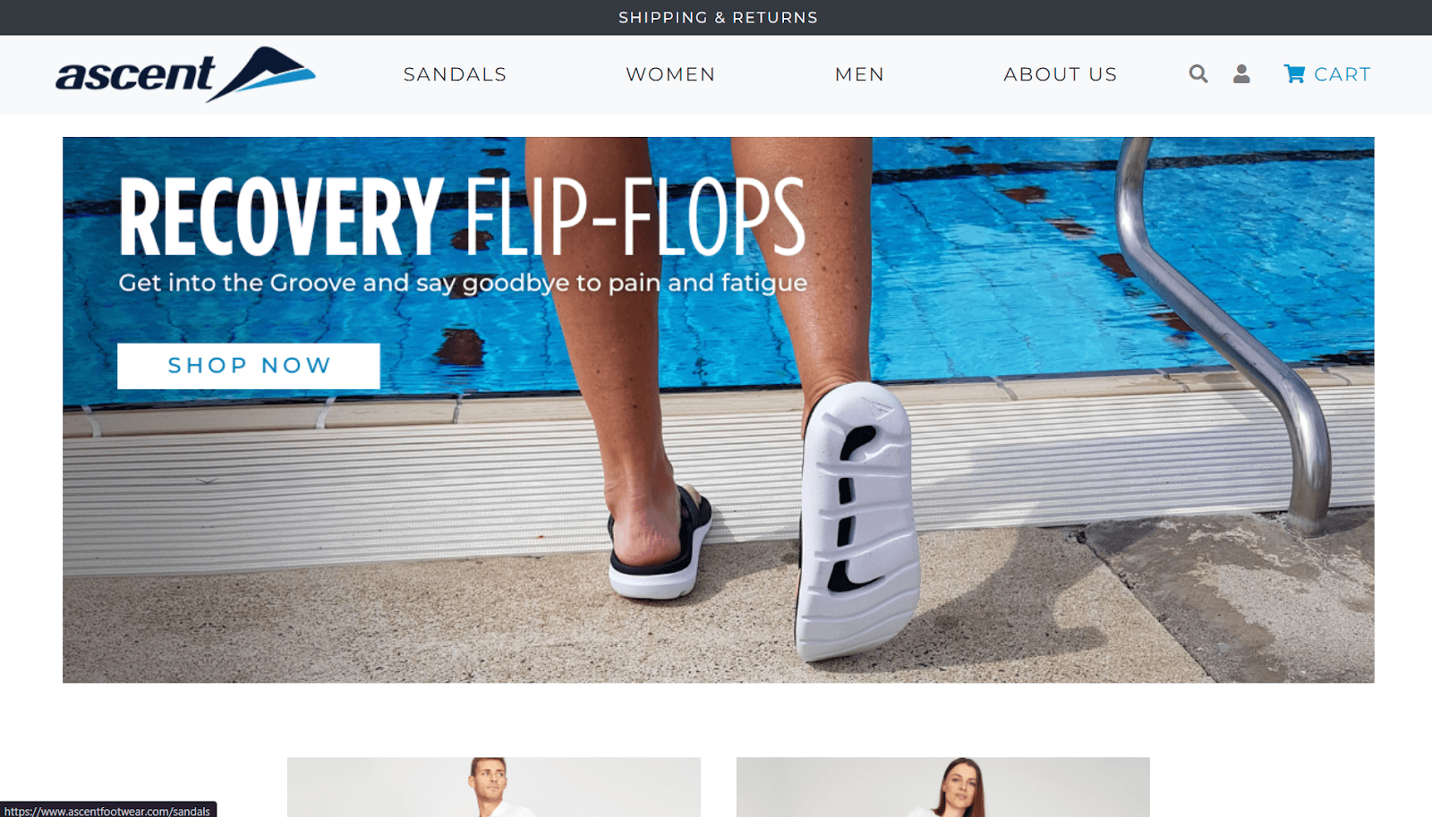 Ascent Footwear Homepage