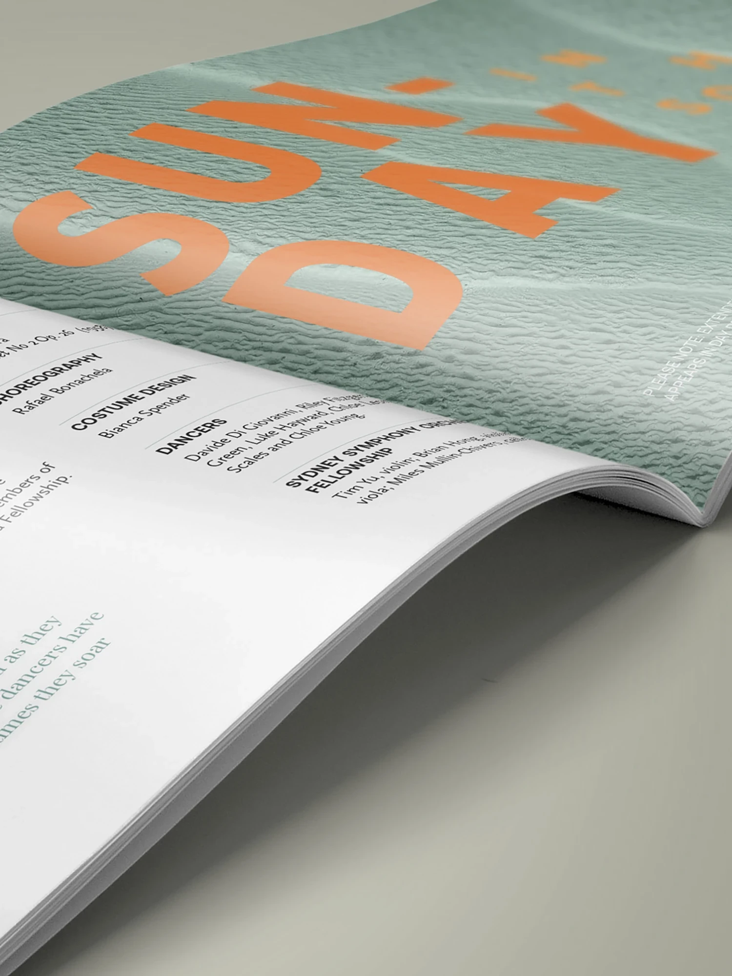 Four Winds festival program guide with illustration and typography.
