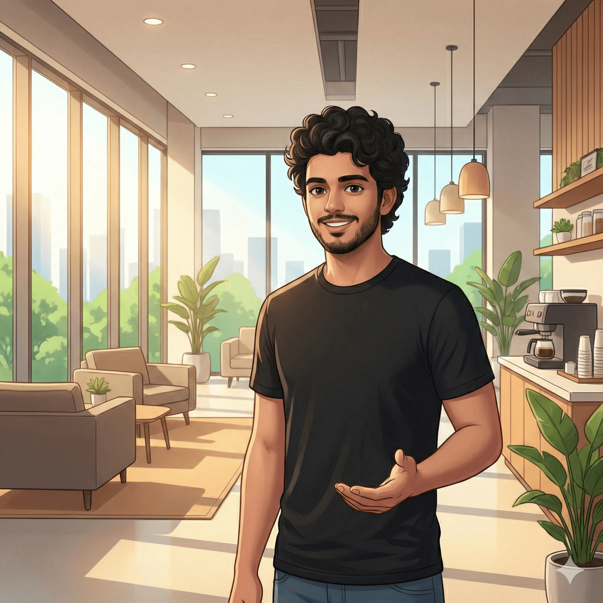 Portrait of portfolio creator – front view