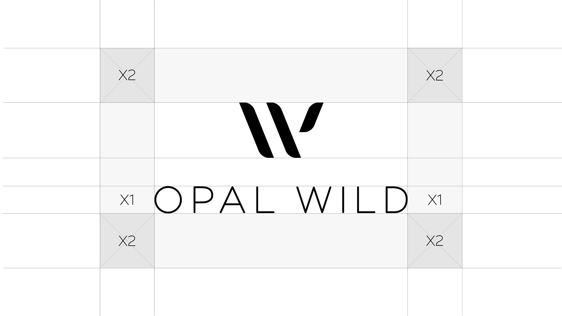 Opal Wild jewellery brand logo mark clearspace