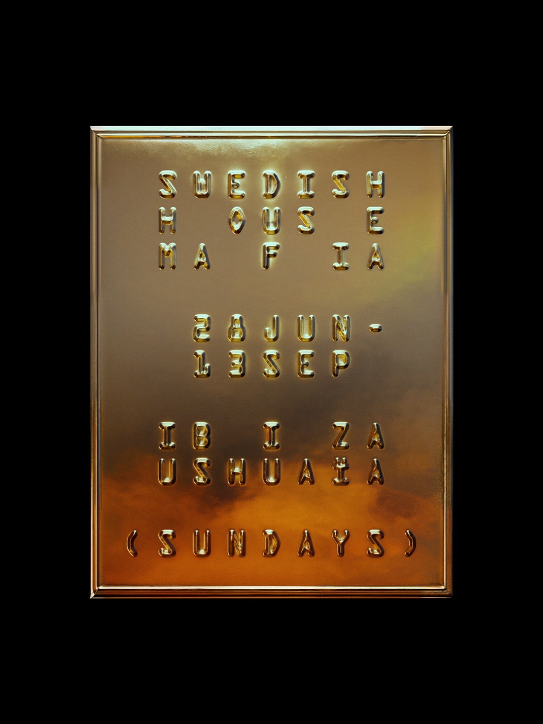 Swedish House Mafia 2026 Ushuaïa Ibiza residency poster