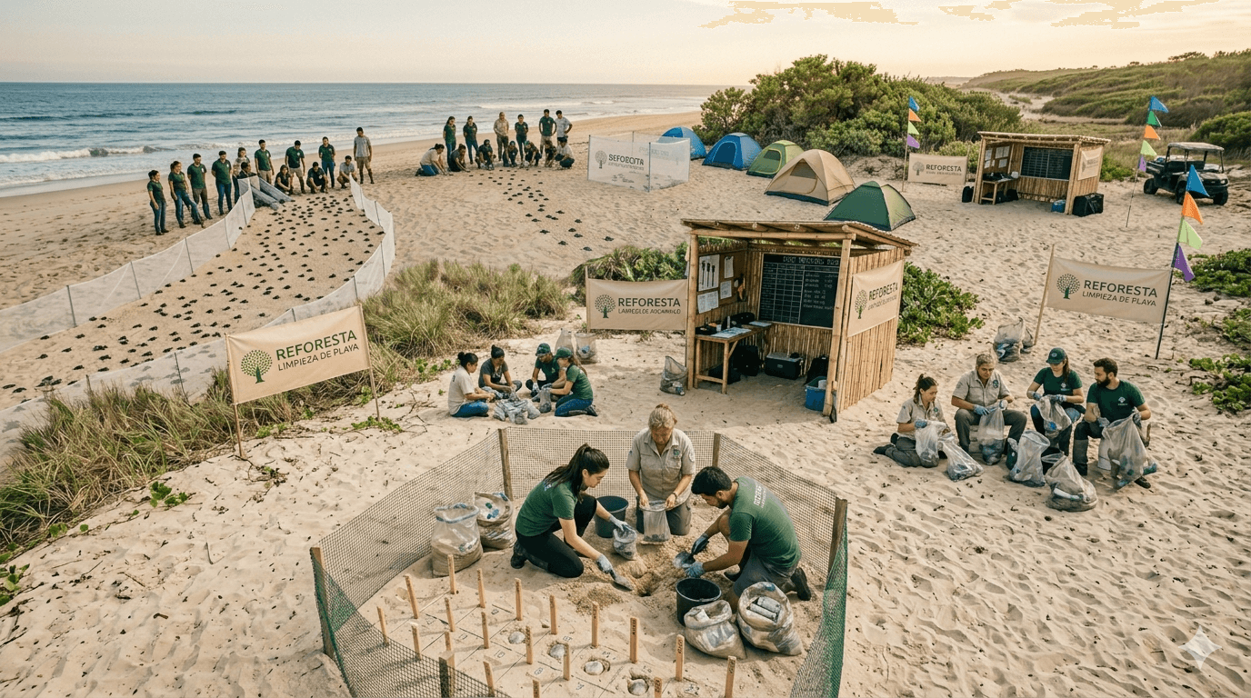 Close-up of blue flowers, glistening with droplets of water, creating a serene and calming atmosphere.