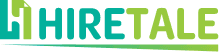 Full lenght logo of HireTale Applicant Tracking System which is designed to help small business and startups in their hiring.
