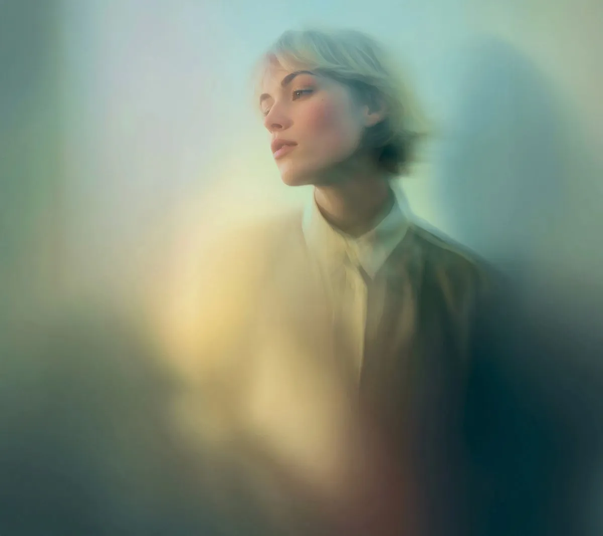 Peaceful contemplation representing somatic healing and nervous system reset 