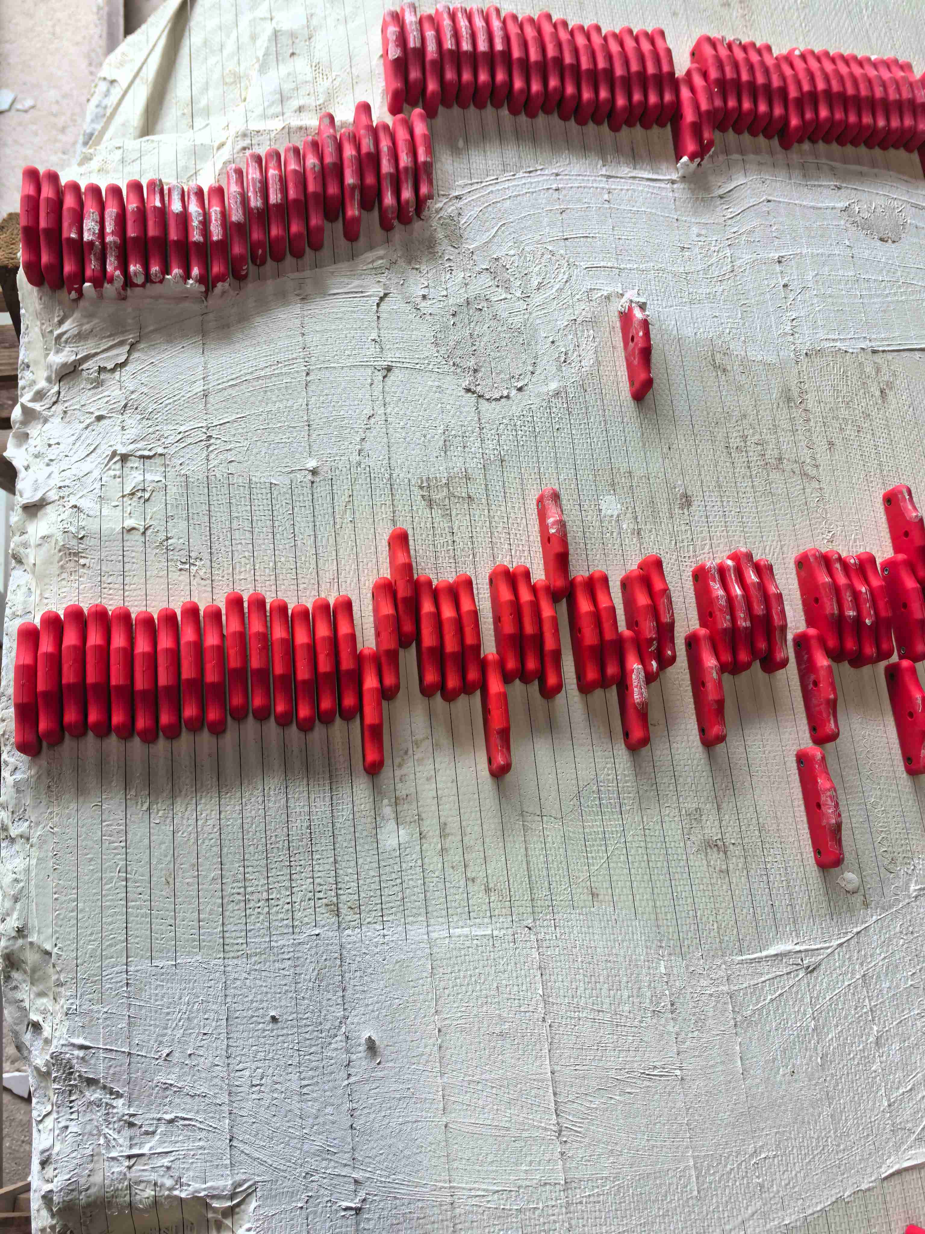 Red Wire Blades Arrangement on DINOSAW Intelligent Multi-Wire Saw Machine