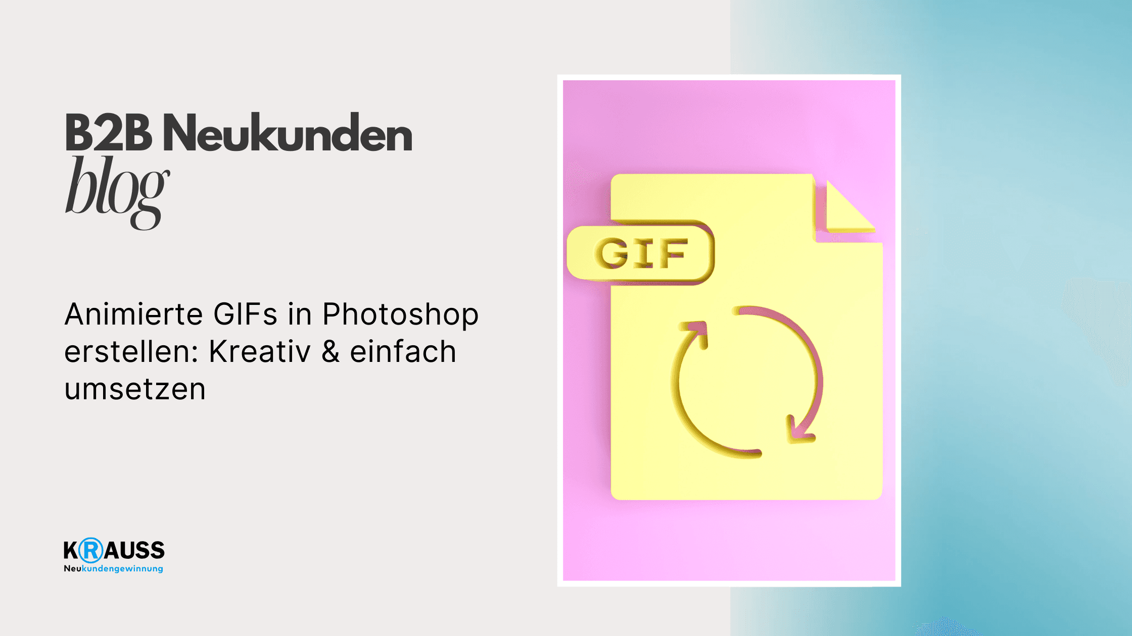 Animierte GIFs in Photoshop erstellen: Kreativ & einfach umsetzen