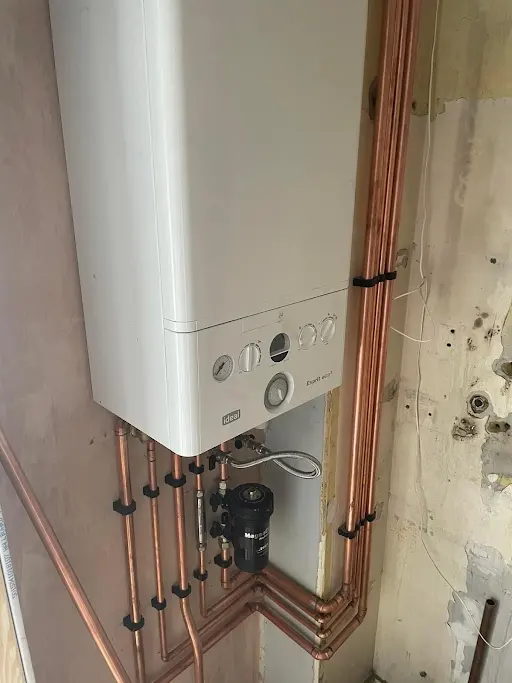 Eco-friendly air source heat pump installed at a modern property