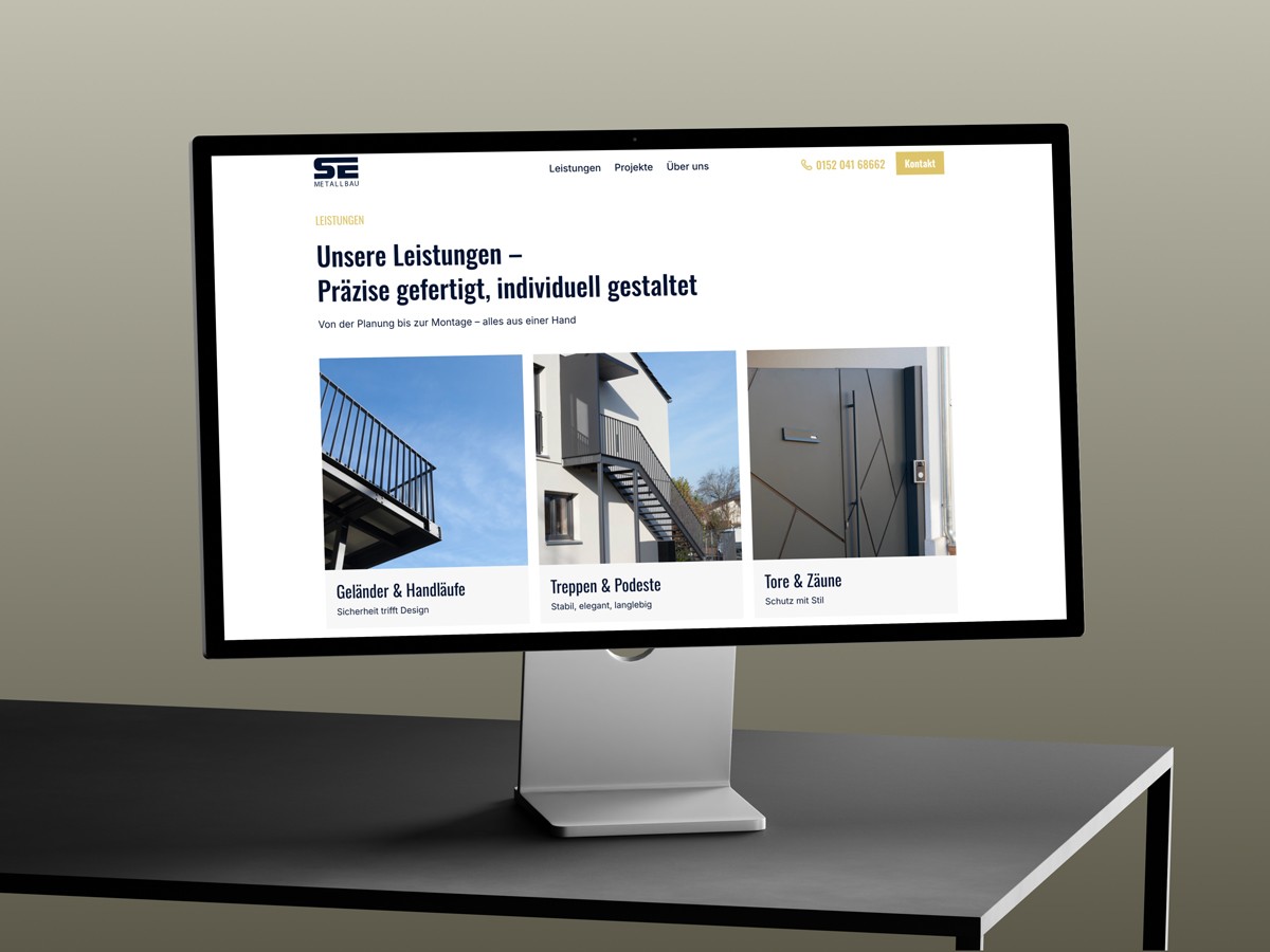 Leistungen SE Metallbau.