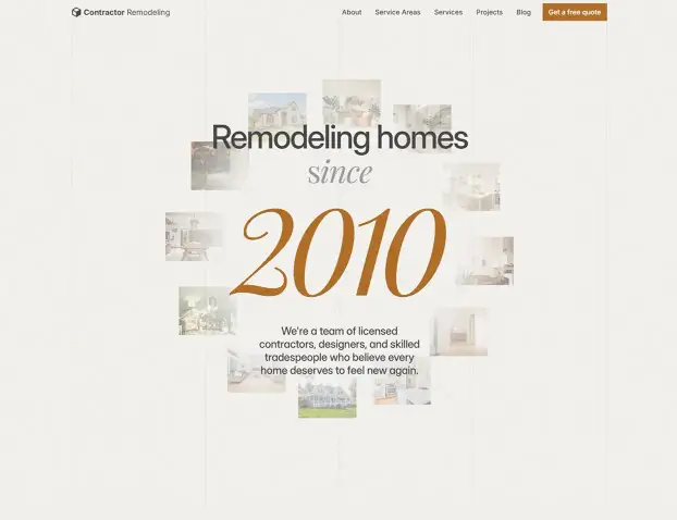Image of Contractor template about page
