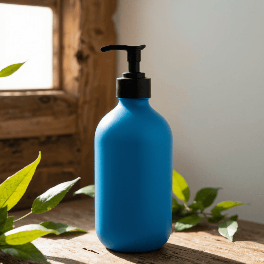 product photography of a bottle of liquid soap or lotion