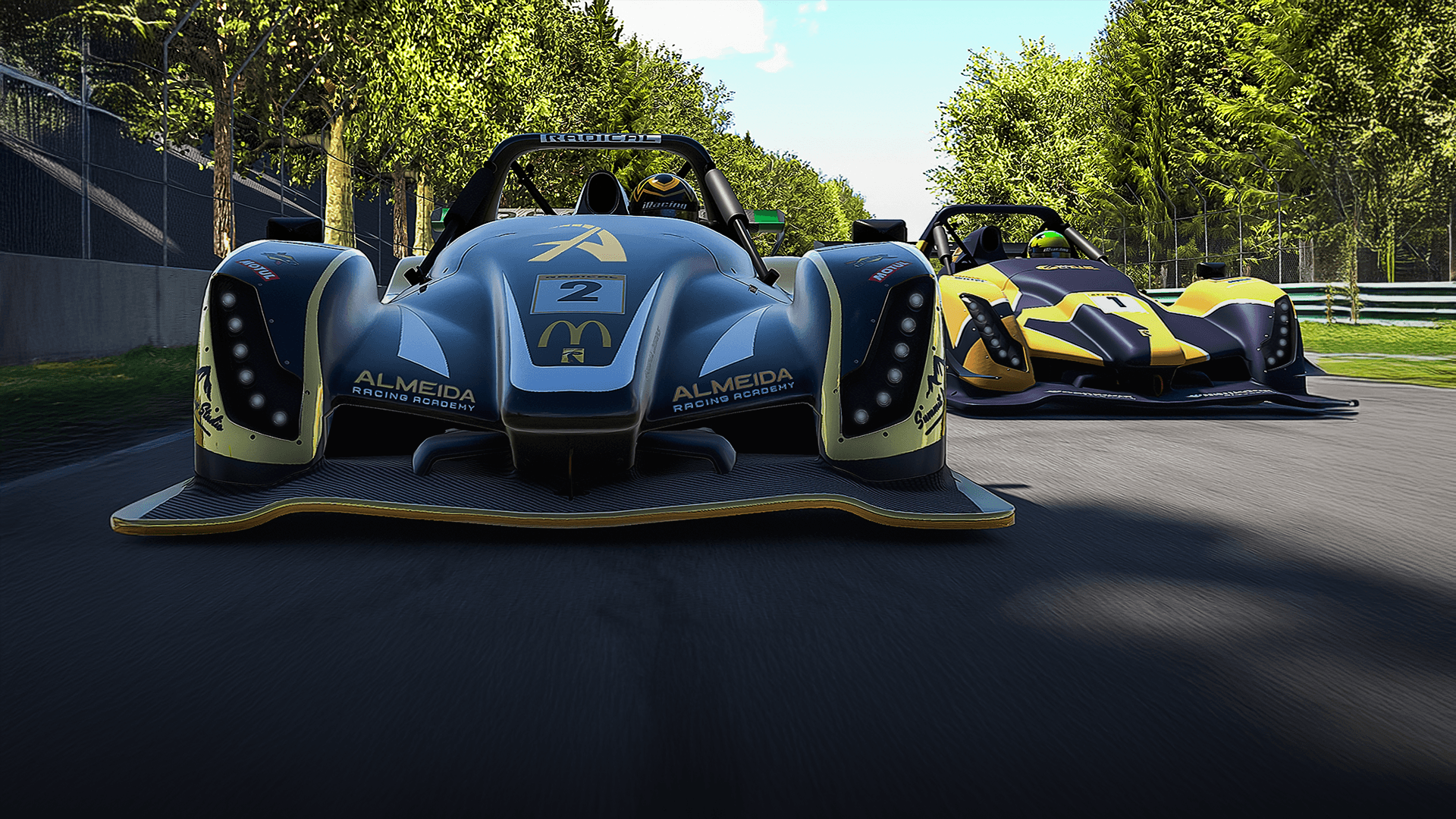 Almeida Racing Academy SR10. Kane Halibruton and Suellio Almeida front shot