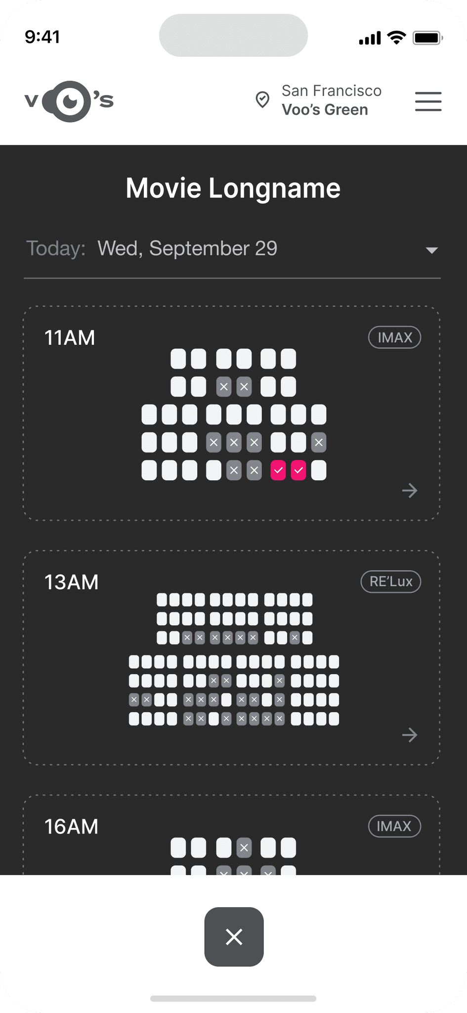 Cinema halls