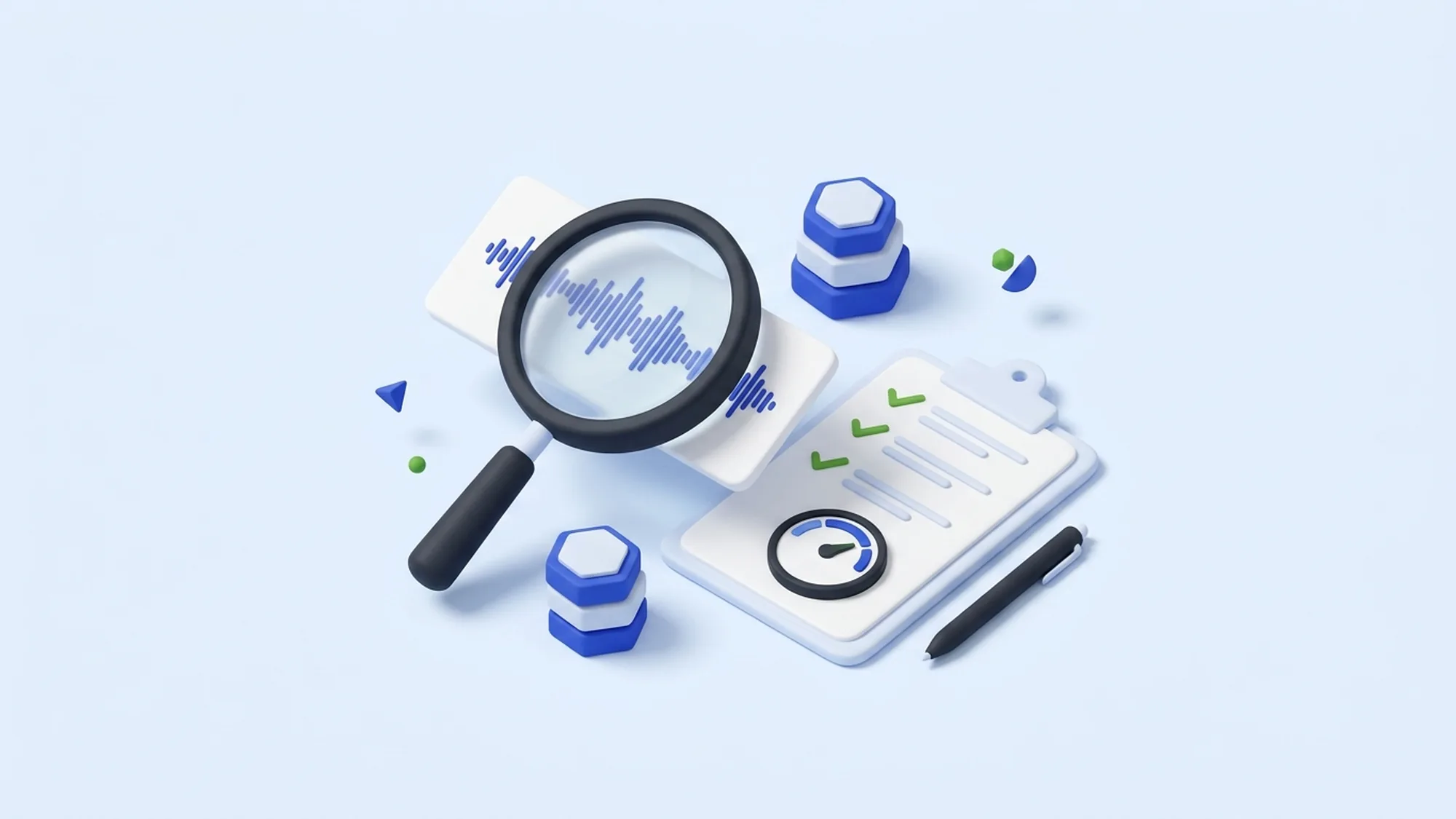 3D illustration of the quality assurance program that reduces outsourcing risks