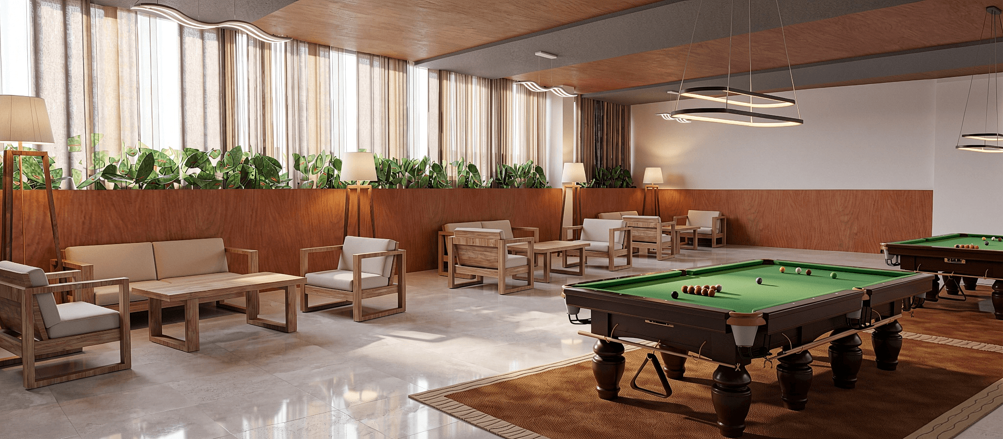Project showcase image featuring a modern, refined interior.