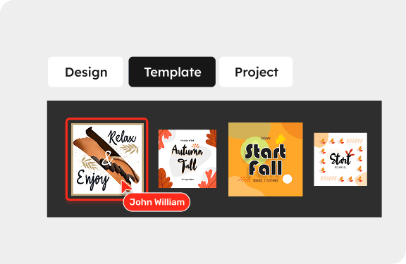 Design image along with tab