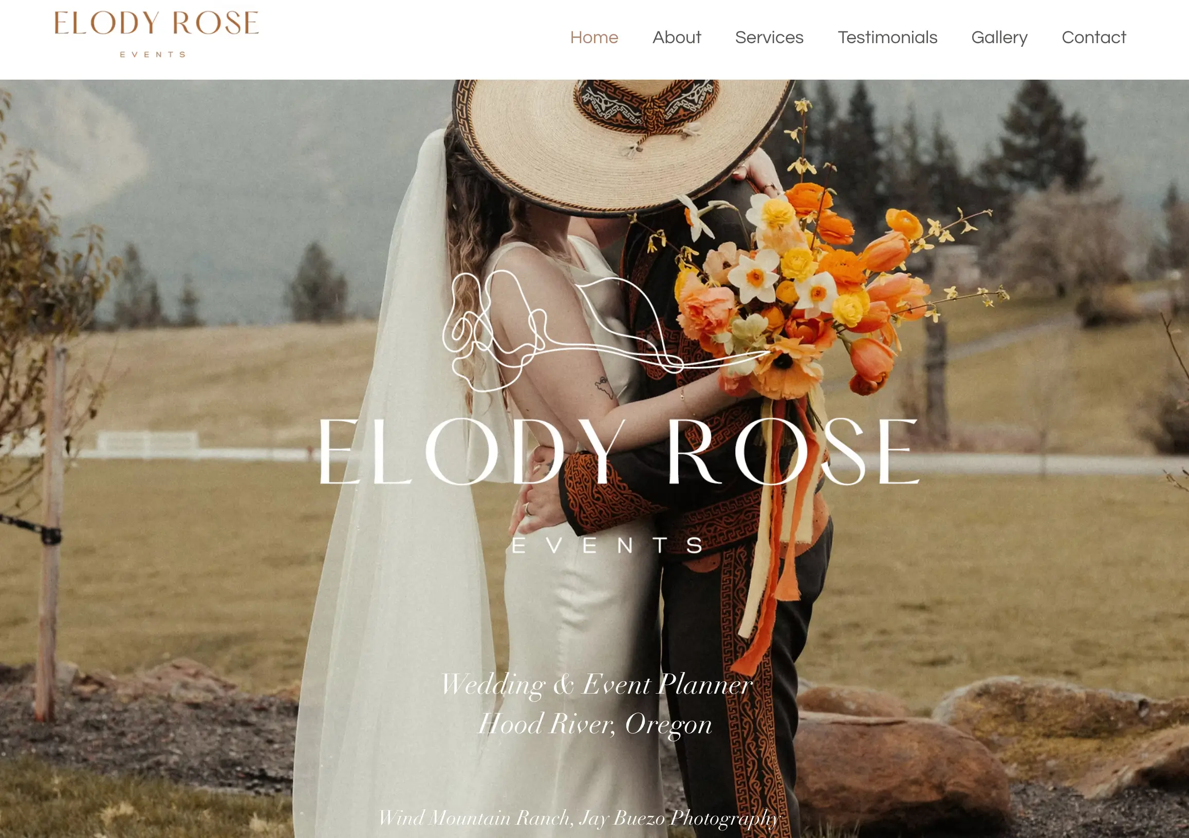 Event Planner Squarespace Design