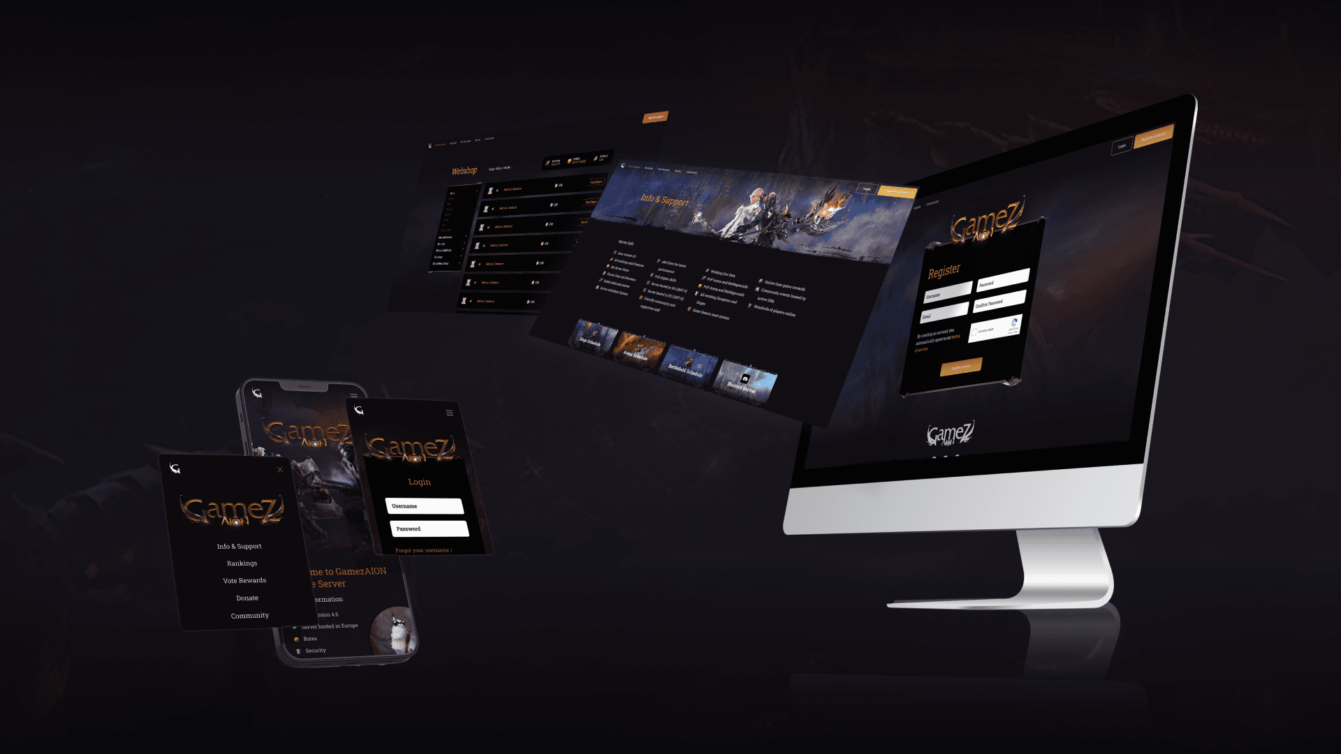 Custom website is responsive!