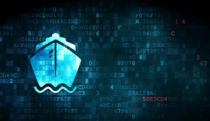 A serene icy landscape featuring floating icebergs in a calm blue water body, surrounded by snowy mountains.